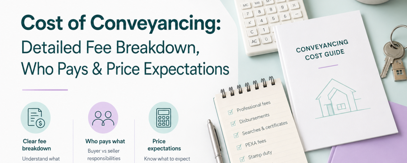 Conveyancing cost in Victoria