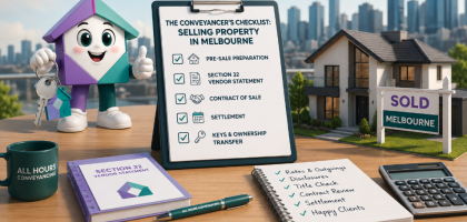 conveyancing checklist for selling property in melbourne
