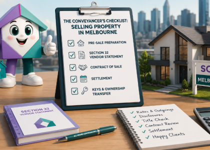 conveyancing checklist for selling property in melbourne