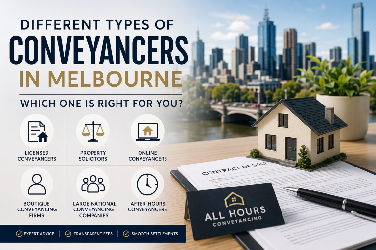 Different Types of Conveyancers in Melbourne: Which One Is Right for You?
