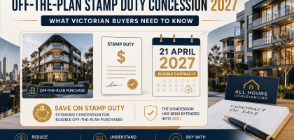 Off-the-plan stamp duty concession extension