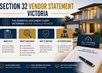 Section 32 vendor statement